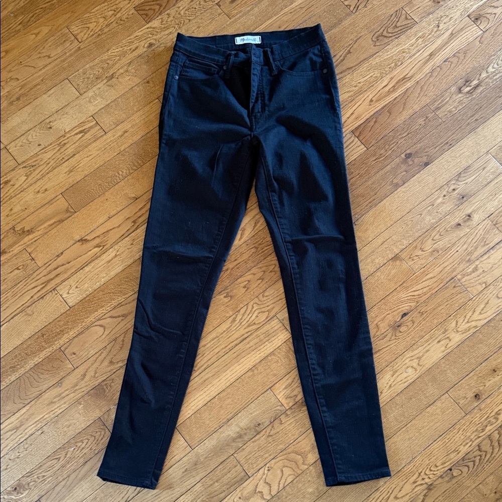 Madewell Black High Rise Skinny Jeans